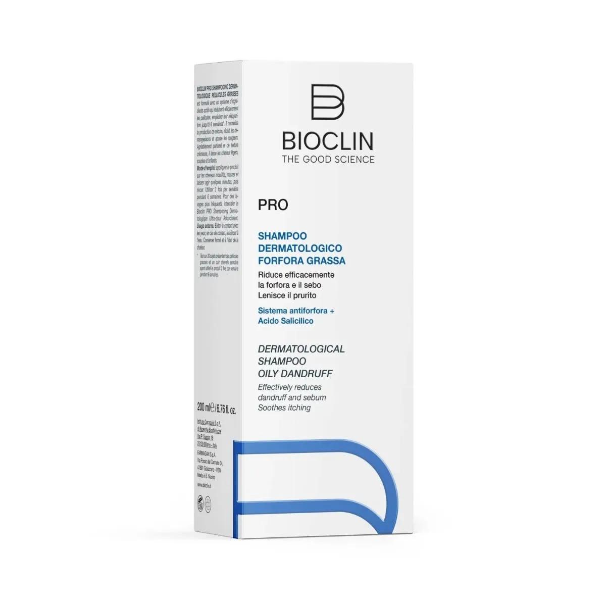 Bioclin Pro Shampoo Dermatologico Per Forfora Grassa 200 ml