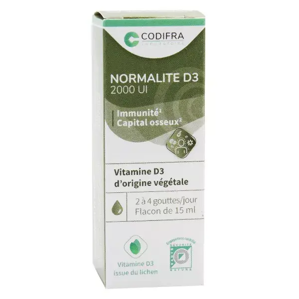 Codifra Normalite D3 Vegan 2000 UI 15ml