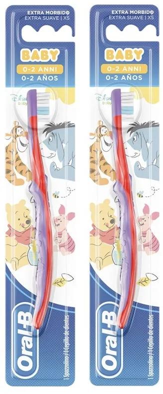 Oral-B Baby Disney Brosse à dents extra douce 0-2 ans 2 unités