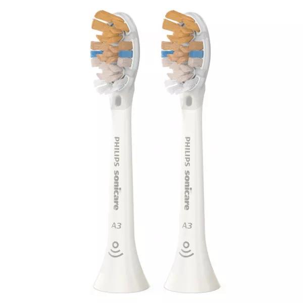 Philips Sonicare Cabezal de cepillo todo en uno HX9092/10 A3 Premium Blanco Pack de 2