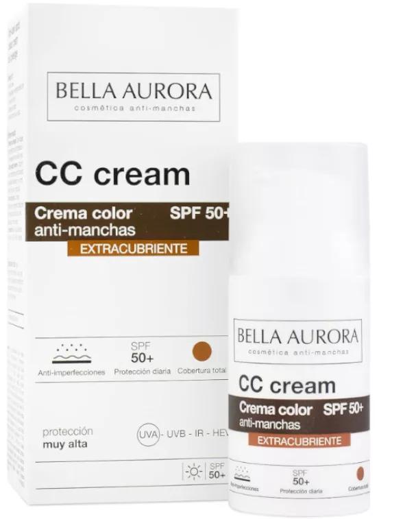 Bella Aurora CC Extra Dekkende Anti-Vlekcrème SPF50+ 30 ml