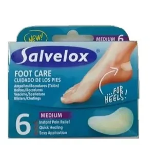 Salvelox dressings blisters and chafing heel 6 units