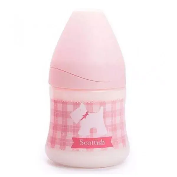 Suavinex Physiological Silicone Baby Bottle Scottish Pink 150ml
