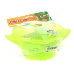 Kom met Zuignap en Groene Nuby Lepel