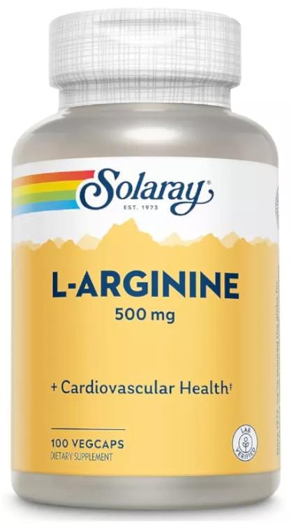 Solaray L-Arginine 500 mg 100 Cápsulas