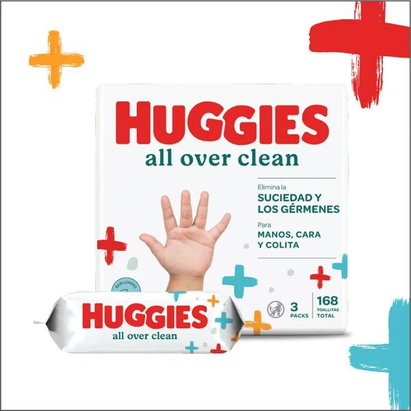 Huggies All Over Clean Babydoekjes 4x56 stuks