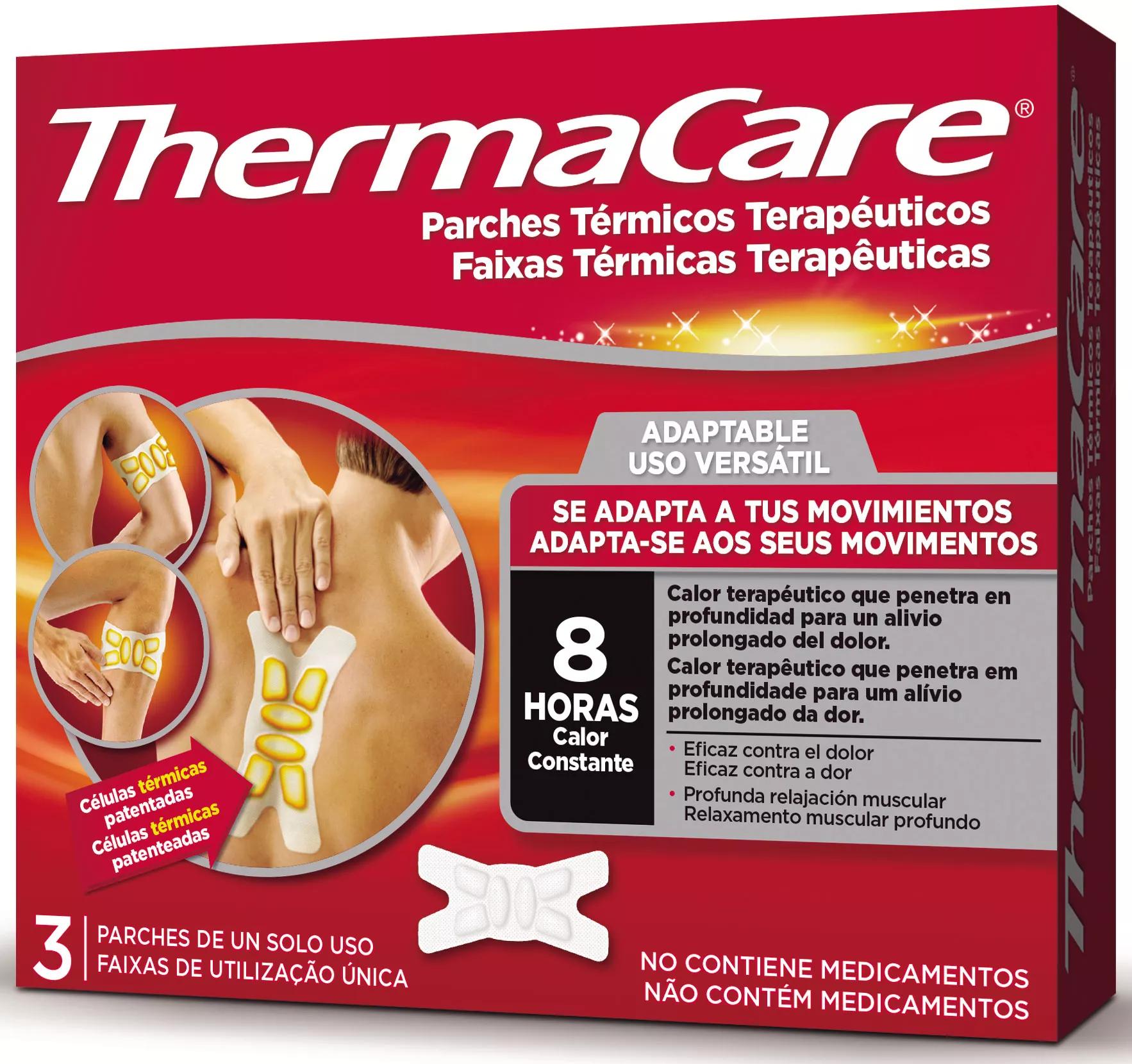 3 adaptable Thermacare patches