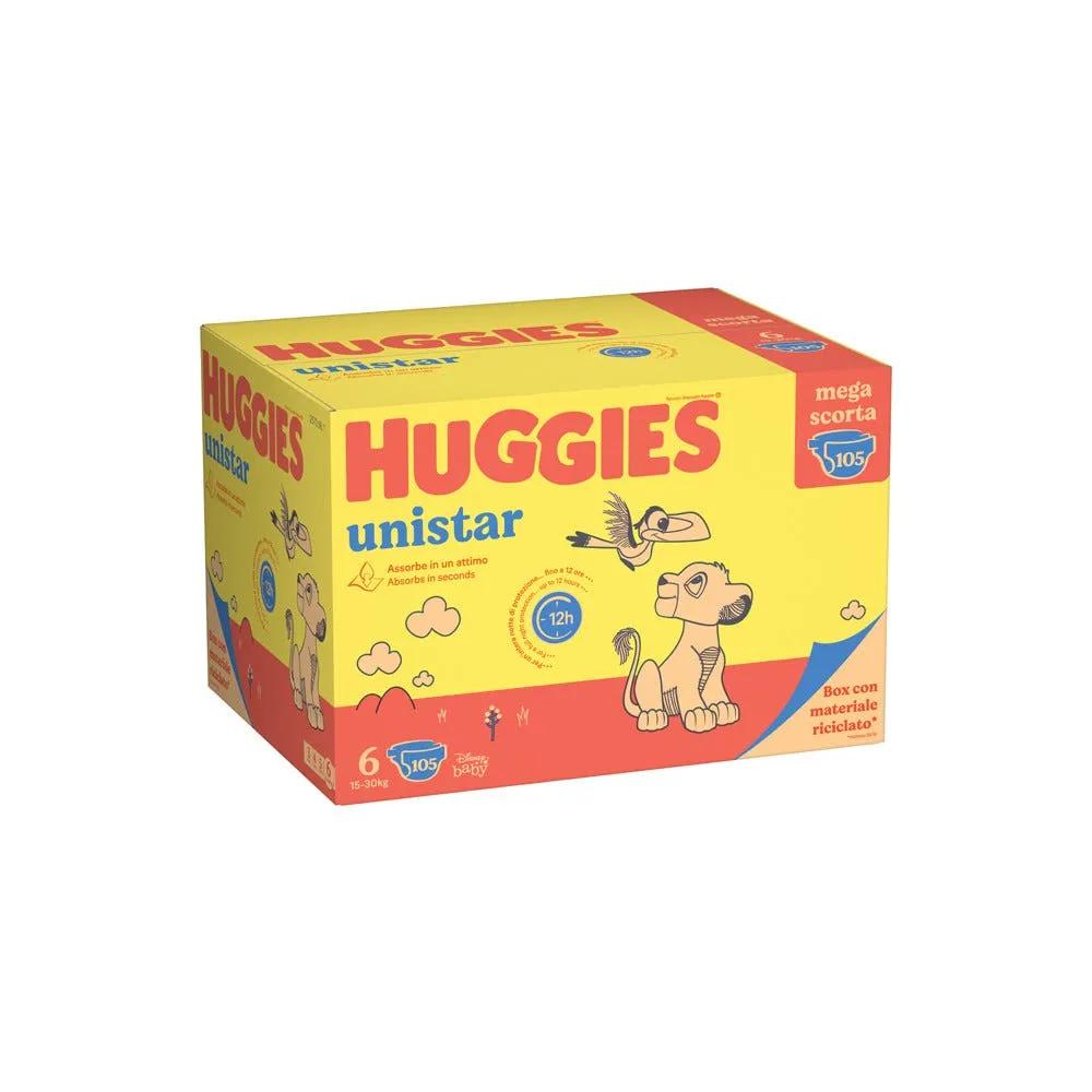 Huggies Unistar Pacco Mega Tg.6 105 Pezzi