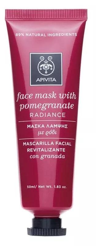 Apivita Mascarilla Facial Revitalizante y luminosidad Con granada 50 ml