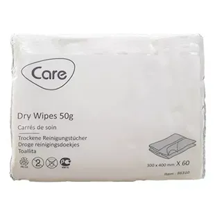 Care Dry Wipes 30x40 cm 60 units