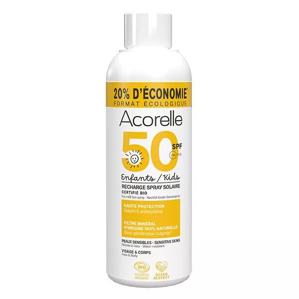 Acorelle Organic Kids Sun Spray Recambio SPF50 150ml