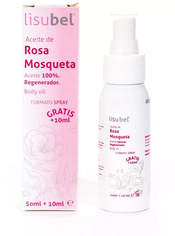 Lisubel Huile de Rose Musquée Spray 50 + 10 ml