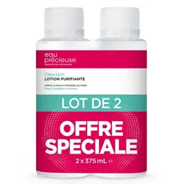 Eau Précieuse Lotion Visage Purifiante Nettoyante Lot de 2x375ml