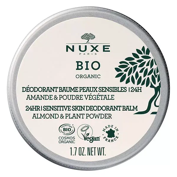 Nuxe Bio Deodorant Solide Baume Peaux Sensibles 24H 50g