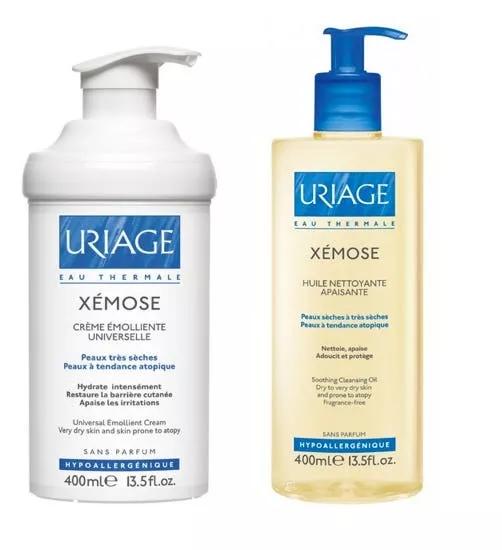 Uriage Xemose Universal Emollient Cream 400 + Reinigungsöl 400ml