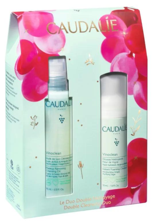Caudalie Reinigungsbehandlungsöl 75 ml + Reinigungsschaum 50 ml