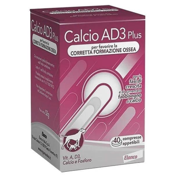 Calcio Ad3 Plus Tabs Sviluppo Integratore Ossa Cane 40 Compresse