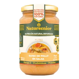 Natursenior Puree Chicken Stew in Omega-3 Sauce Protein 340 gr