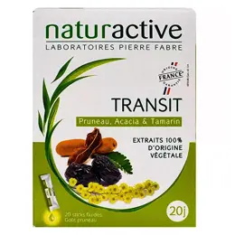 Naturactive Transit Stick Fluide Goût Pruneau 20 sticks