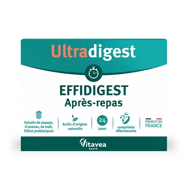 Vitavea UltraDigest Effidigest Après-Repas Digestion Confort Intestinal 24 jours