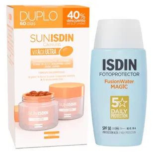 Isdin Fusion Water Magic SPF50 50 ml + Sunisdin 60 Solar Capsules
