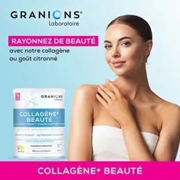 Granions Beauté Collagène Marin, Acide Hyaluronique Vitamine C Goût Citron 250g