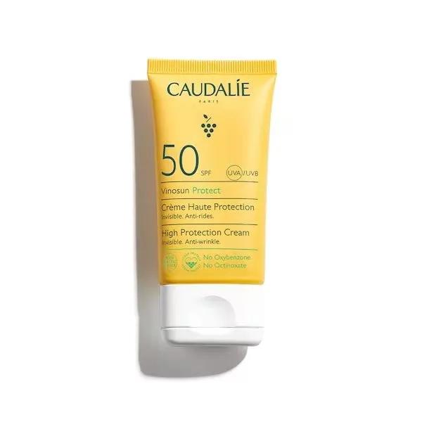 Caudalie Vinosun Crema Solare Viso Anti-rughe SPF 50 Protezione Alta 50 ml