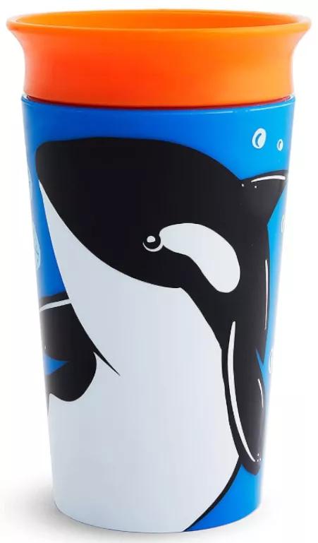 Munchkin Miracle 360º Wildlove Vidro Anti-gotejamento Orca 265 ml