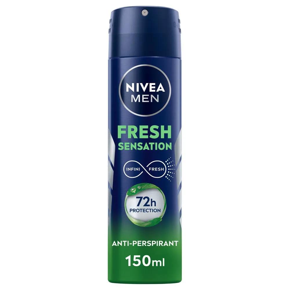 Nivea Men Fresh Sensation Deodorante Spray Uomo Protezione 72h 150 ml