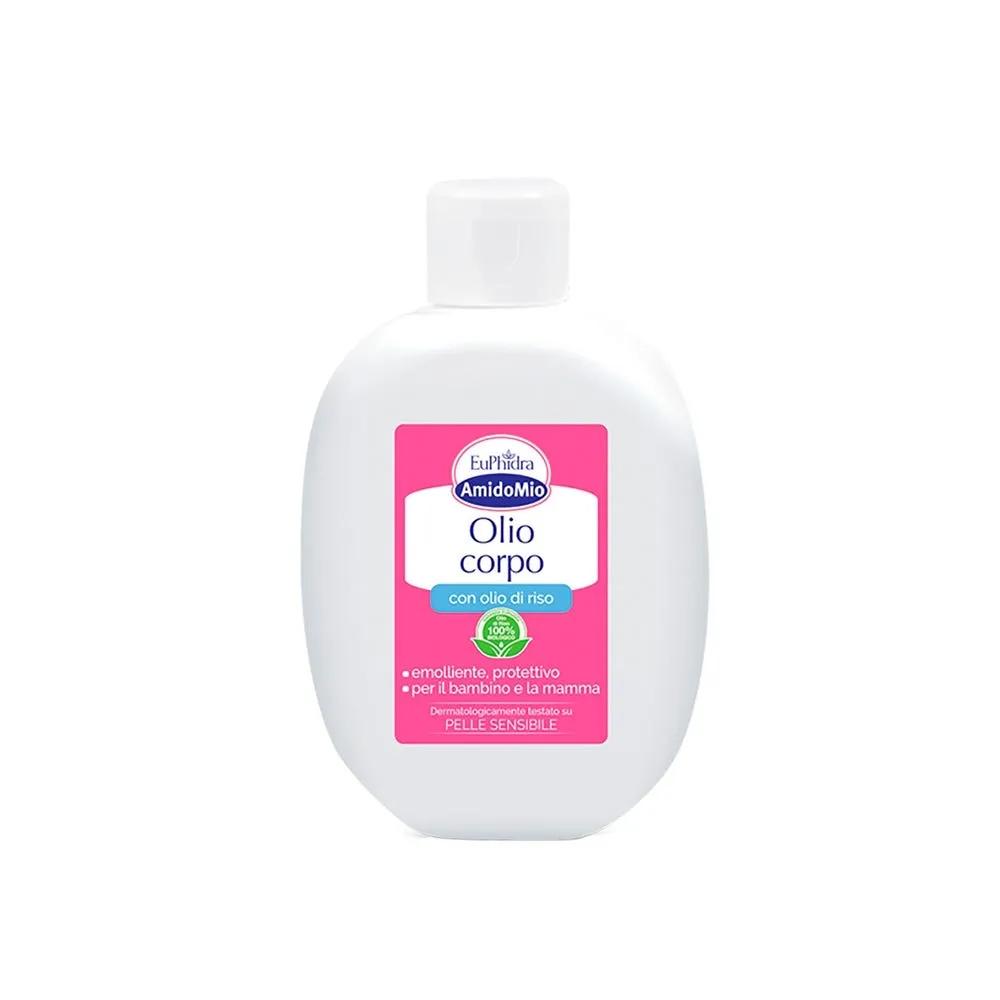 Euphidra AmidoMio Olio Corpo Per Neonati Con Olio Di Riso 200 ml