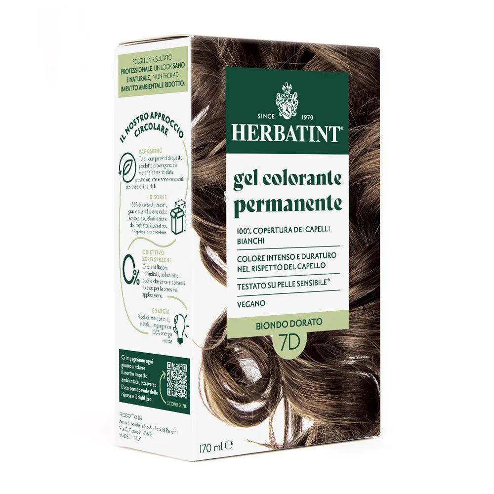 Herbatint Tintura Capelli Gel Permanente 7D Biondo Dorato 170 ml