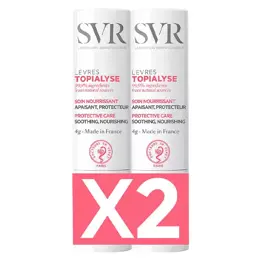 SVR Topialyse Soin Lèvres Nourrissant Réparateur Lot de 2 x 4g