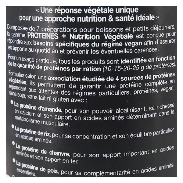 La Mandorle Proteína+ Mezcla de proteína vegana en polvo 25 Bio 230g