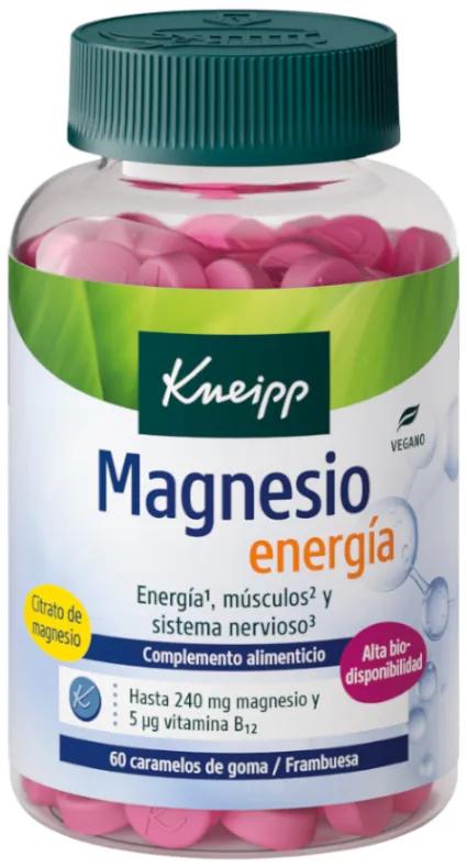 Kneipp Magnesium Energie, Spieren en Zenuwstelsel 60 Gummies Framboos