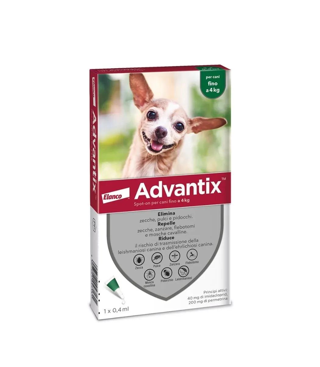 Advantix Spot-On Cani Fino a 4 Kg 1 Pipetta Monodose