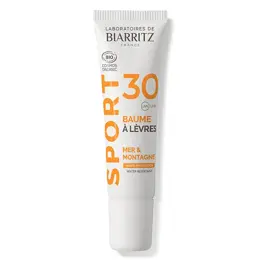 Laboratoires de Biarritz Soins Solaires Sport Baume à Lèvres SPF30 Bio 15ml