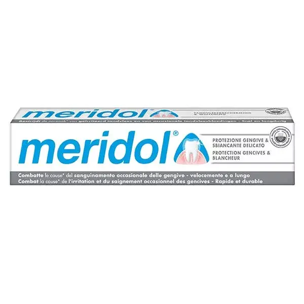 Meridol protezione gengive dentifricio bianco 75ml