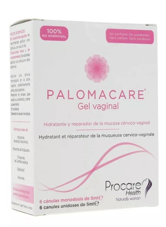 Palomacare Gel Hidratante y Reparador Vaginal 6uds x 5 ml
