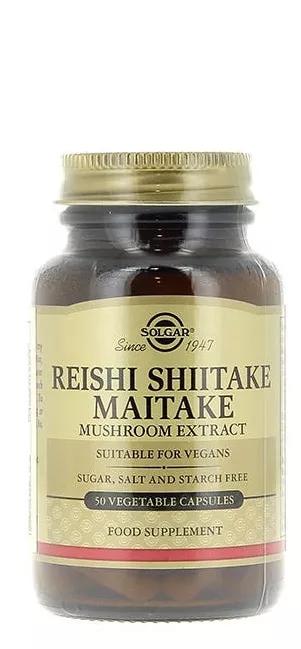 Solgar REISHI, SHIITAKE y MAITAKE 50 comprimidos