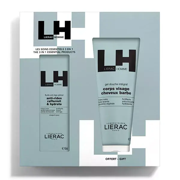 Lierac Homme Coffret Fluide Anti-Âge 50ml + Gel Douche 200ml