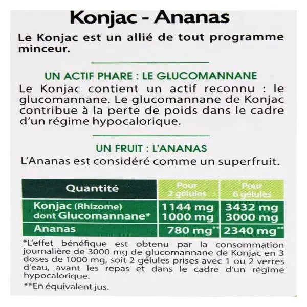 Juvamine - Phyto - Konjac pineapple 42 capsules weight loss