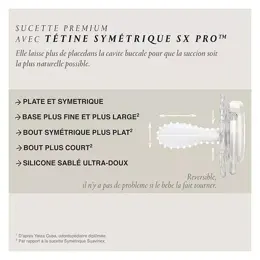 Suavinex Bonhomia Sucette Symétrique SXPro 6-18m Beige