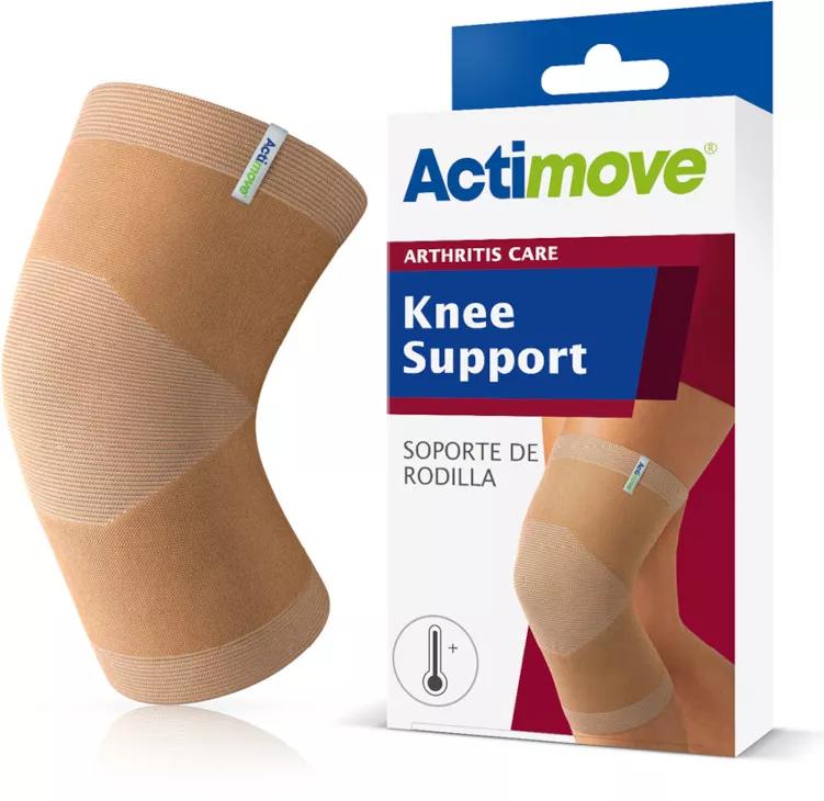 Actimove Soporte Rodilla con Rótula Abierta, Color Negro, Talla Universal