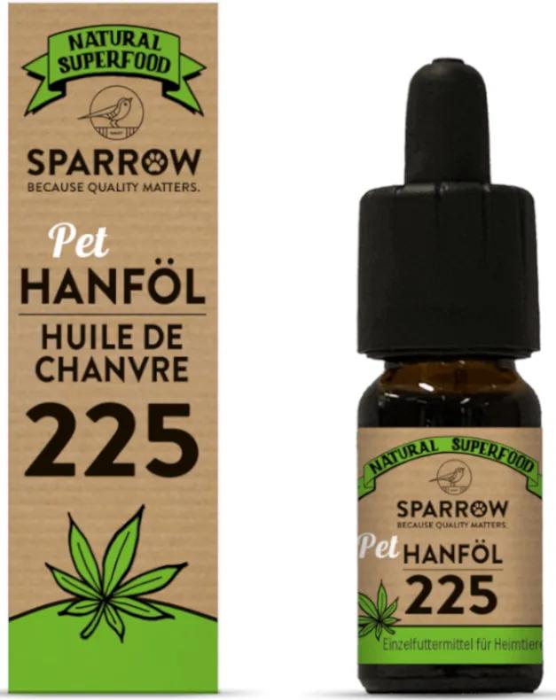 Sparrow Huile de chanvre complète pour animaux de compagnie 10 ml