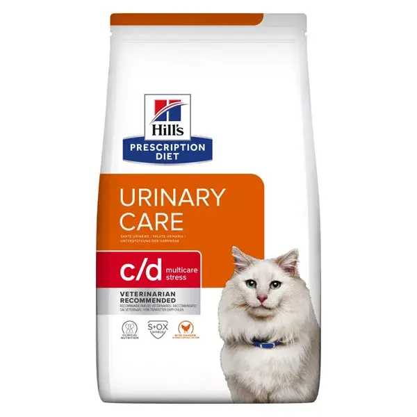 Hill's Prescription Diet Feline C/D Urinary Stress Croquettes Poulet 1,5kg