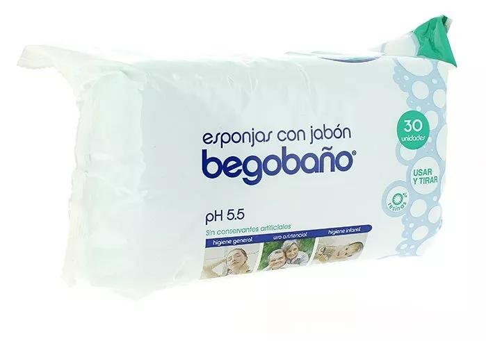 Begobano éponges avec savon 30 unités