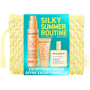 Nuxe Sun Fluxing Cream SPF50+ 50 ml + Sun Spray SPF50 150 ml + Huile Prodigieuse 50 ml