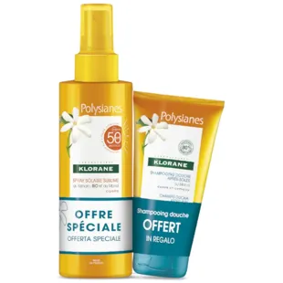Klorane Solar Spray SPF50 + Brennnessel Trockenshampoo 50 ml GESCHENK
