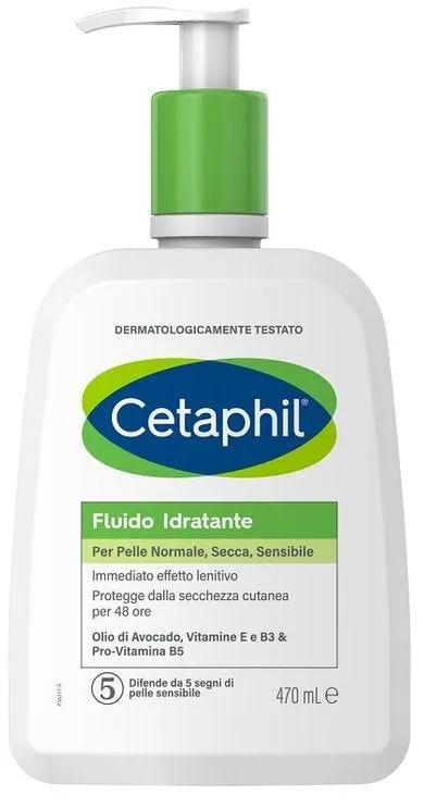 Cetaphil Fluido Idratante Crema Corpo per Pelle Normale e Secca, Senza Profumo 470 ml