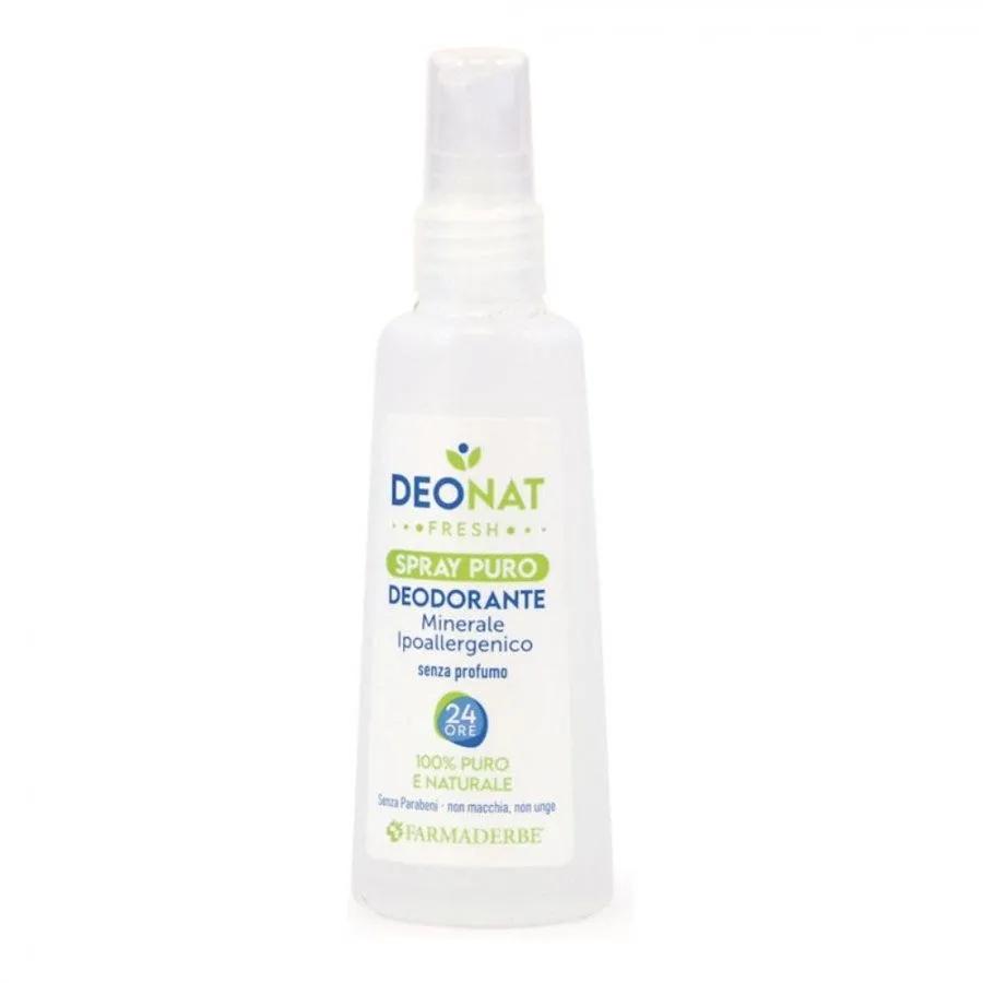 Farmaderbe Deonat Fresh Spray Puro Deodorante Sali Minerali 100 ml